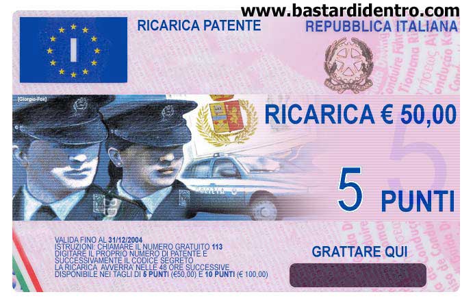 ricarica 50 PUNTI